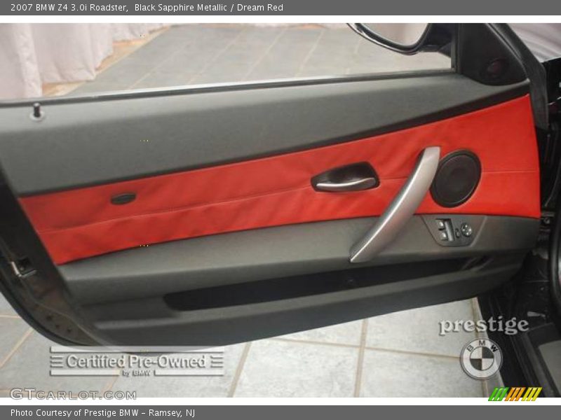 Black Sapphire Metallic / Dream Red 2007 BMW Z4 3.0i Roadster