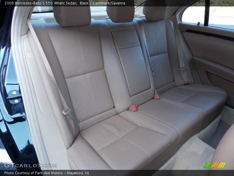 Black / Cashmere/Savanna 2008 Mercedes-Benz S 550 4Matic Sedan