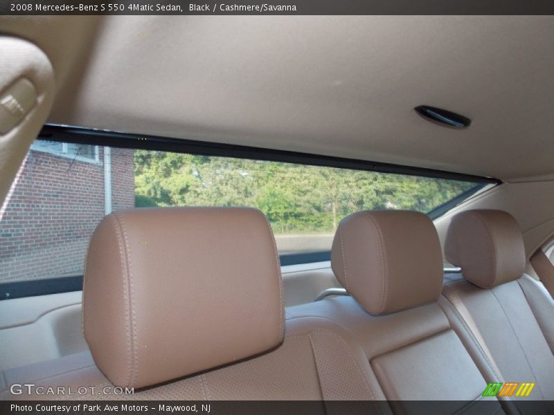 Black / Cashmere/Savanna 2008 Mercedes-Benz S 550 4Matic Sedan