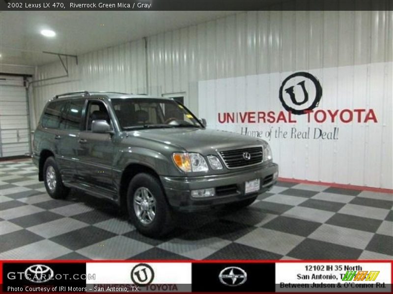 Riverrock Green Mica / Gray 2002 Lexus LX 470