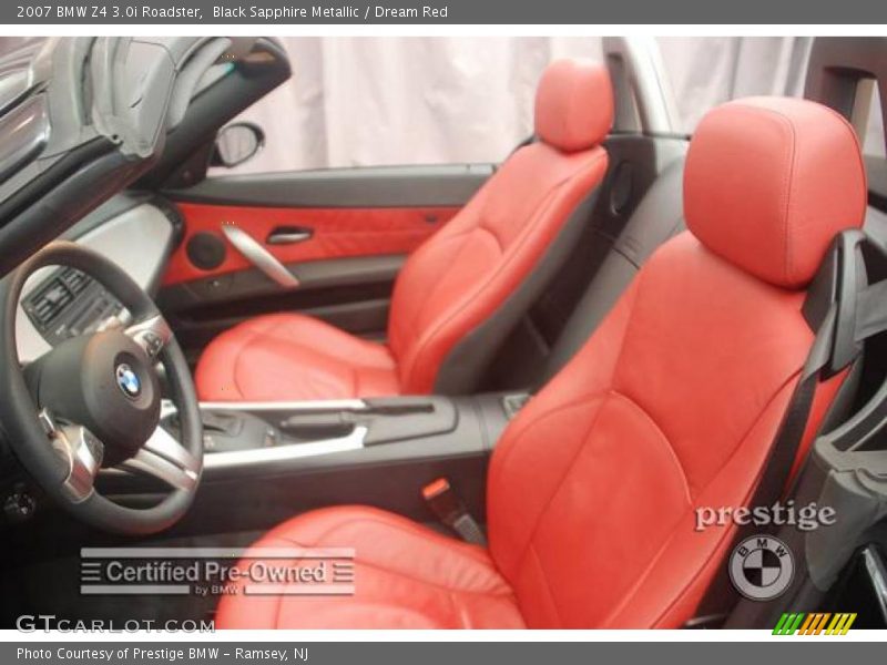 Black Sapphire Metallic / Dream Red 2007 BMW Z4 3.0i Roadster