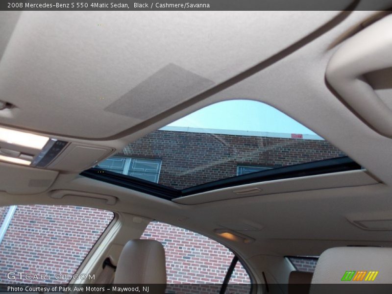 Black / Cashmere/Savanna 2008 Mercedes-Benz S 550 4Matic Sedan