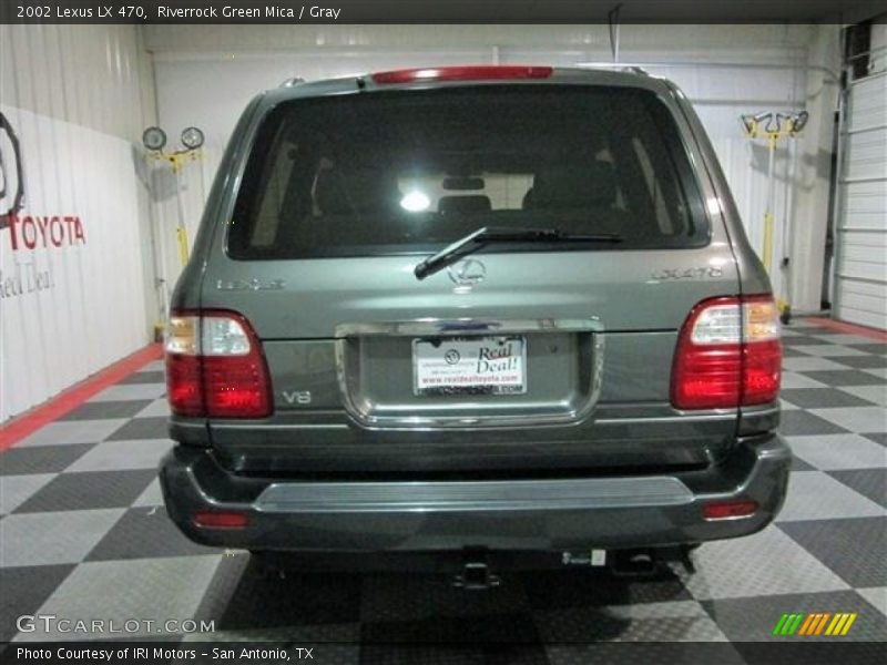 Riverrock Green Mica / Gray 2002 Lexus LX 470