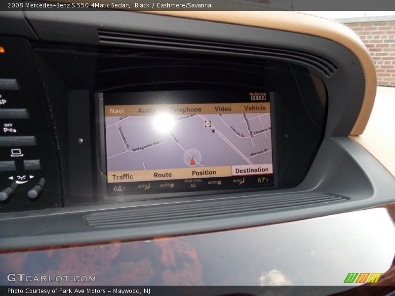 Black / Cashmere/Savanna 2008 Mercedes-Benz S 550 4Matic Sedan