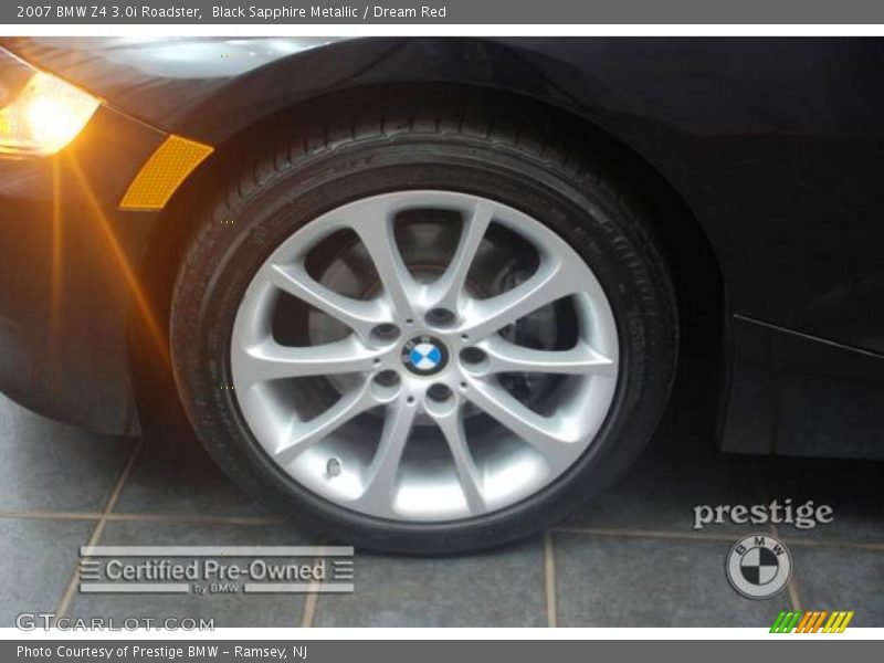 Black Sapphire Metallic / Dream Red 2007 BMW Z4 3.0i Roadster