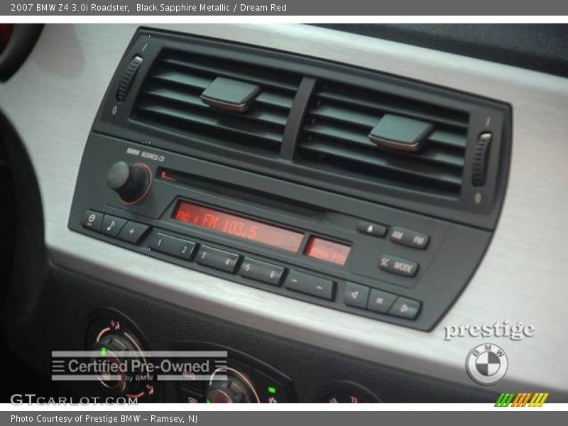 Black Sapphire Metallic / Dream Red 2007 BMW Z4 3.0i Roadster