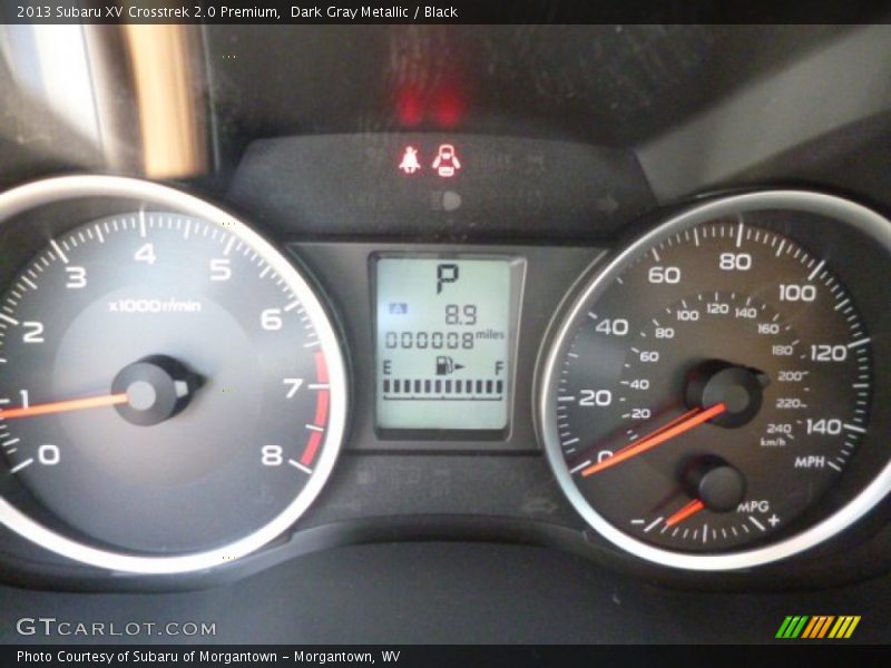 Dark Gray Metallic / Black 2013 Subaru XV Crosstrek 2.0 Premium