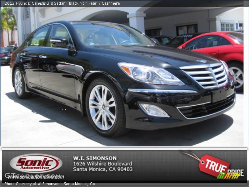 Black Noir Pearl / Cashmere 2013 Hyundai Genesis 3.8 Sedan