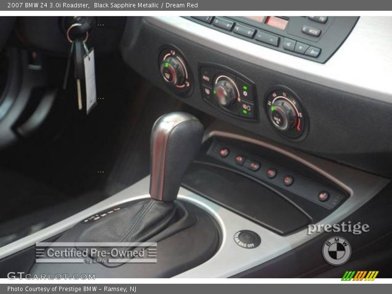 Black Sapphire Metallic / Dream Red 2007 BMW Z4 3.0i Roadster
