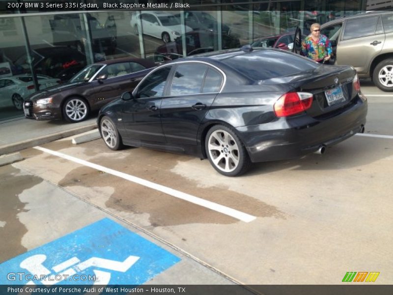 Black Sapphire Metallic / Black 2007 BMW 3 Series 335i Sedan