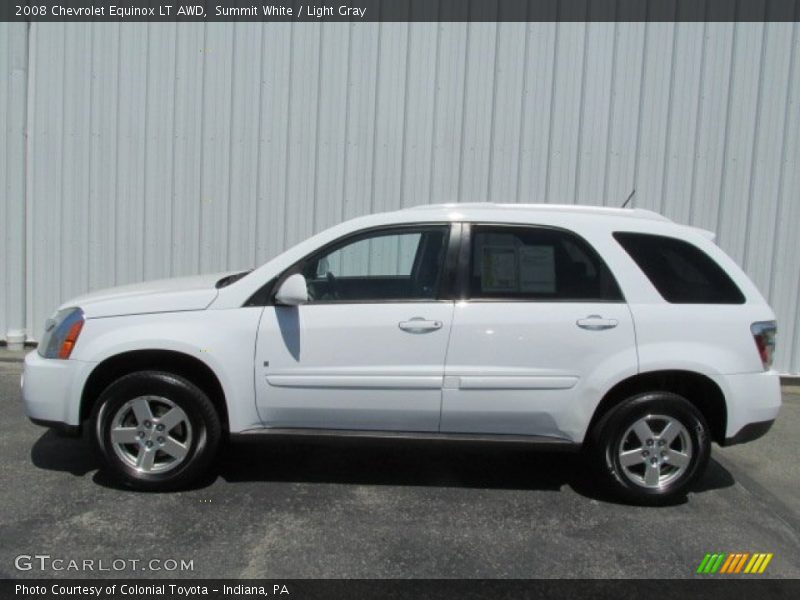 Summit White / Light Gray 2008 Chevrolet Equinox LT AWD