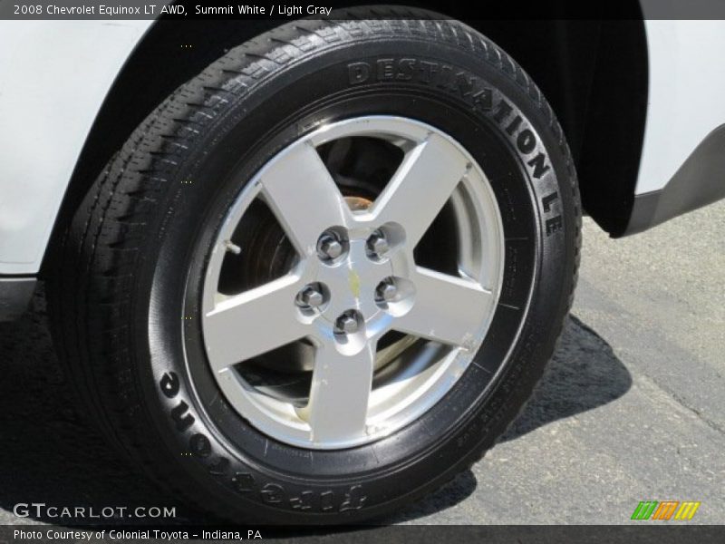 Summit White / Light Gray 2008 Chevrolet Equinox LT AWD