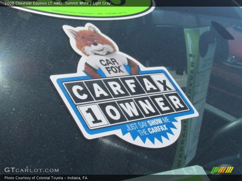 Summit White / Light Gray 2008 Chevrolet Equinox LT AWD