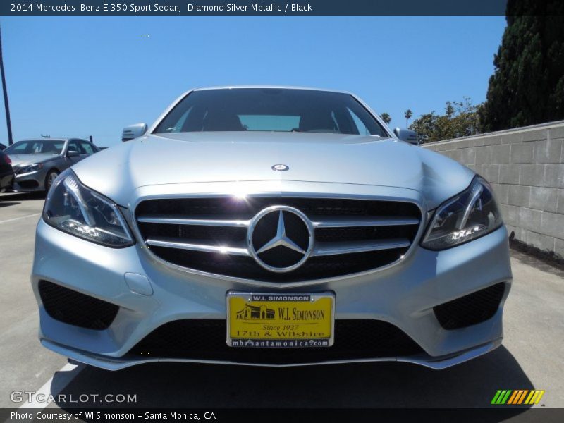 Diamond Silver Metallic / Black 2014 Mercedes-Benz E 350 Sport Sedan