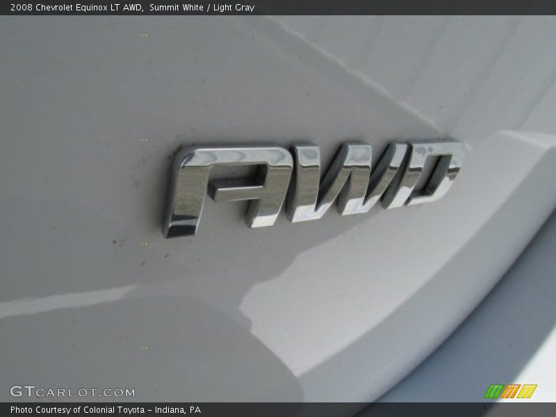 Summit White / Light Gray 2008 Chevrolet Equinox LT AWD
