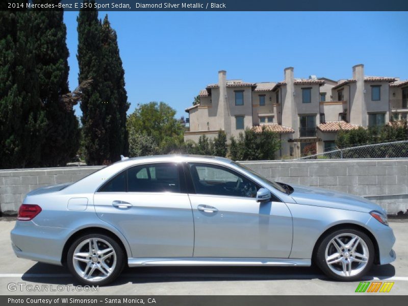 Diamond Silver Metallic / Black 2014 Mercedes-Benz E 350 Sport Sedan