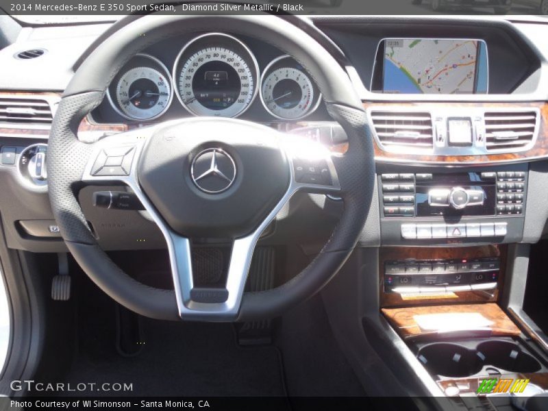 Diamond Silver Metallic / Black 2014 Mercedes-Benz E 350 Sport Sedan