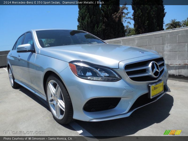 Diamond Silver Metallic / Black 2014 Mercedes-Benz E 350 Sport Sedan