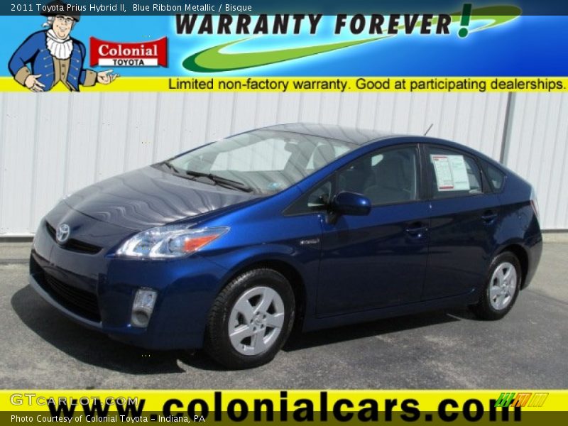 Blue Ribbon Metallic / Bisque 2011 Toyota Prius Hybrid II
