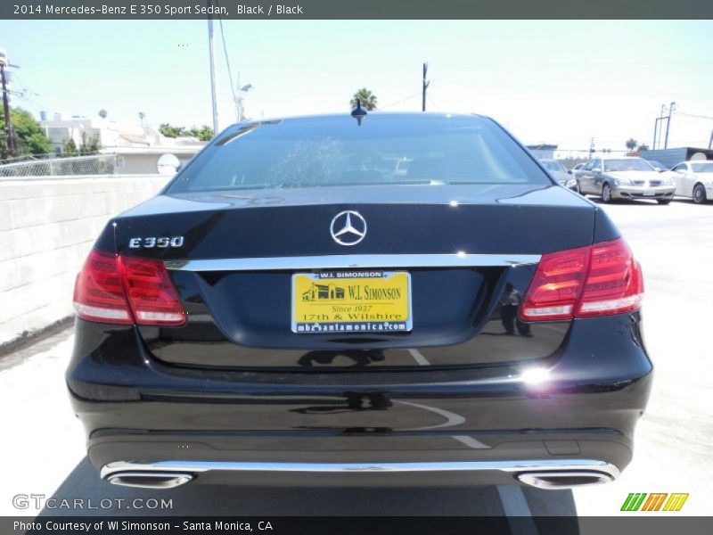 Black / Black 2014 Mercedes-Benz E 350 Sport Sedan