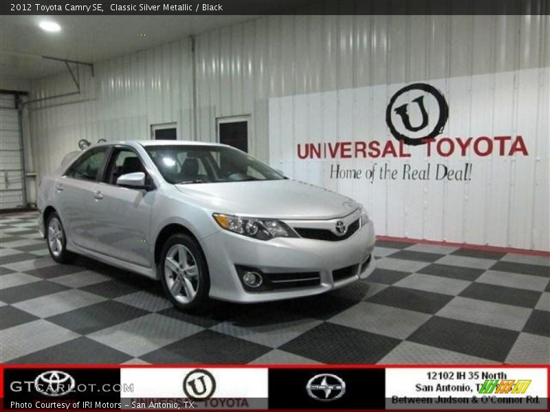 Classic Silver Metallic / Black 2012 Toyota Camry SE