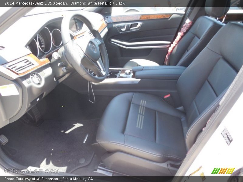 Diamond White Metallic / Black 2014 Mercedes-Benz E 350 Sedan
