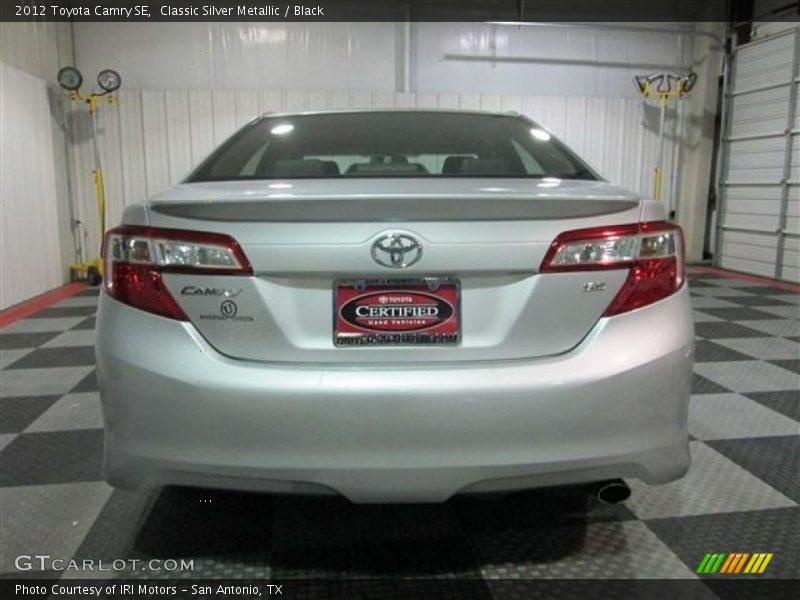 Classic Silver Metallic / Black 2012 Toyota Camry SE