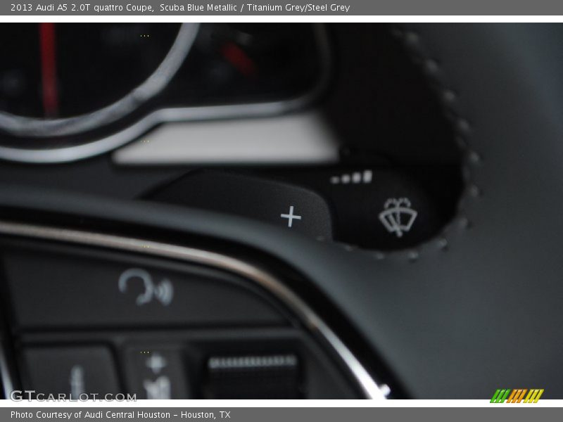 Scuba Blue Metallic / Titanium Grey/Steel Grey 2013 Audi A5 2.0T quattro Coupe