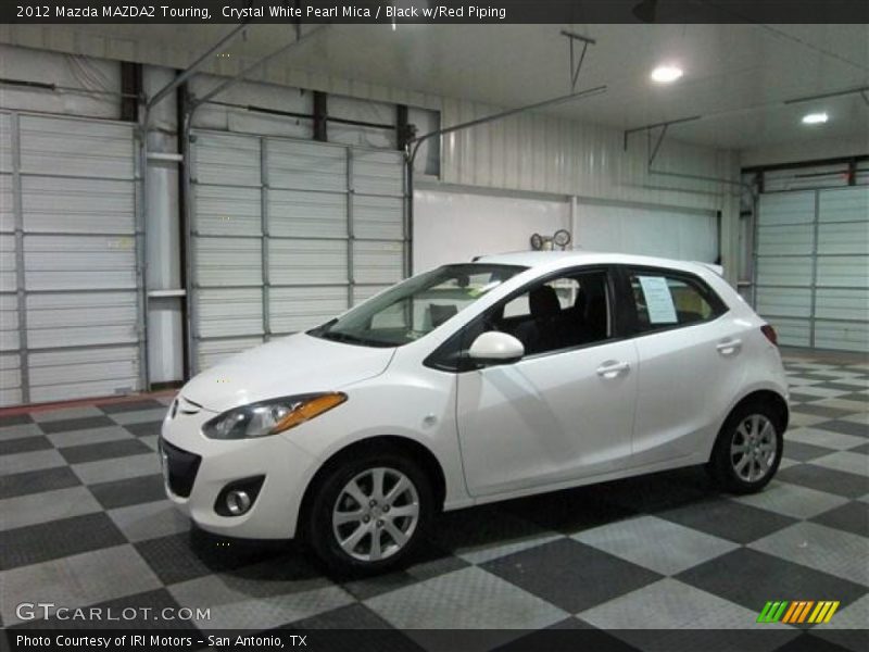 Crystal White Pearl Mica / Black w/Red Piping 2012 Mazda MAZDA2 Touring