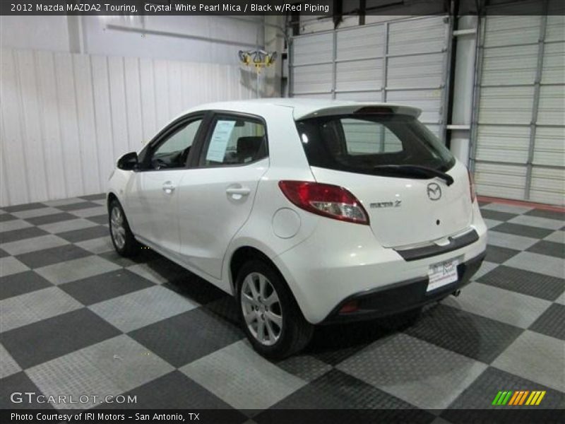 Crystal White Pearl Mica / Black w/Red Piping 2012 Mazda MAZDA2 Touring