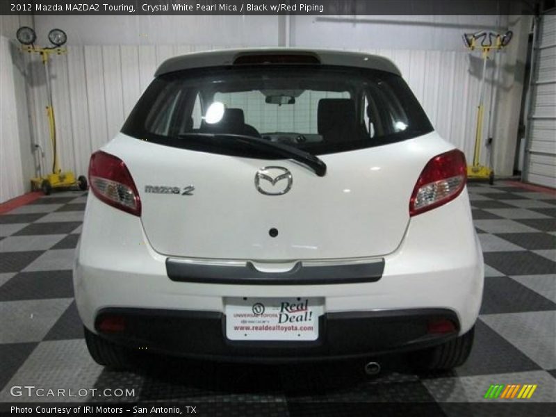 Crystal White Pearl Mica / Black w/Red Piping 2012 Mazda MAZDA2 Touring