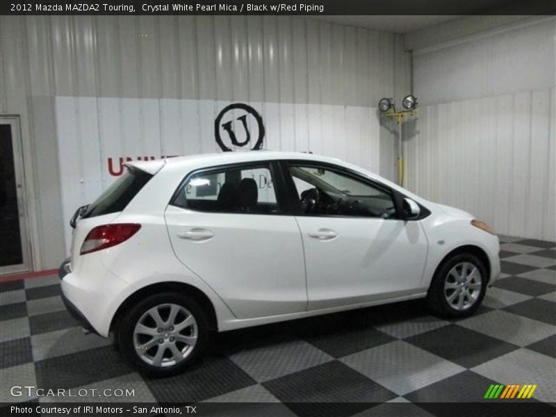 Crystal White Pearl Mica / Black w/Red Piping 2012 Mazda MAZDA2 Touring