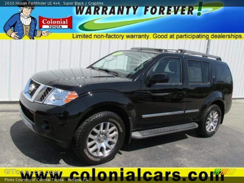 Super Black / Graphite 2010 Nissan Pathfinder LE 4x4