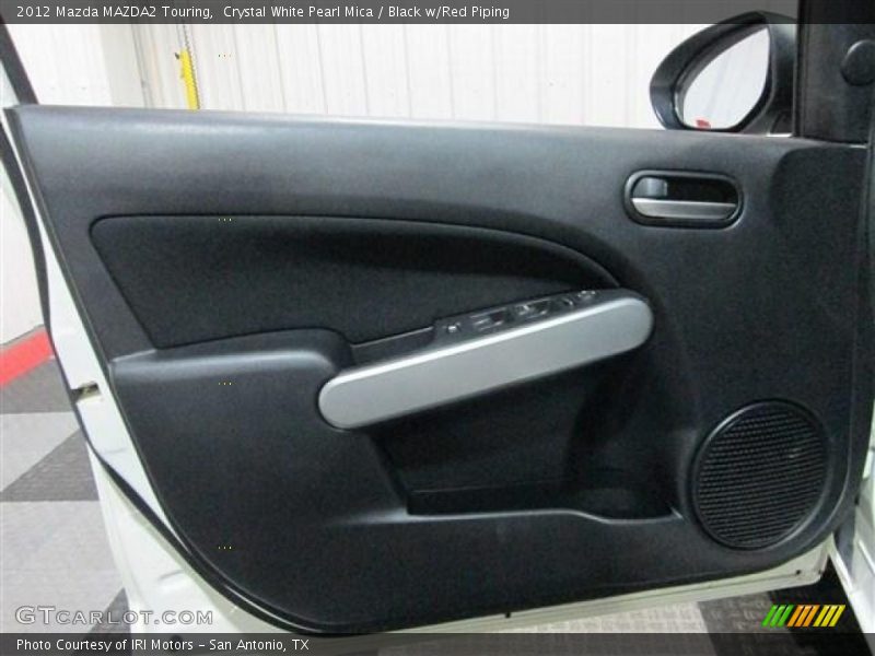 Crystal White Pearl Mica / Black w/Red Piping 2012 Mazda MAZDA2 Touring