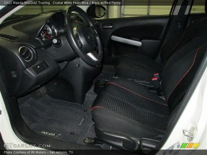  2012 MAZDA2 Touring Black w/Red Piping Interior