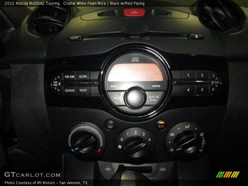 Crystal White Pearl Mica / Black w/Red Piping 2012 Mazda MAZDA2 Touring