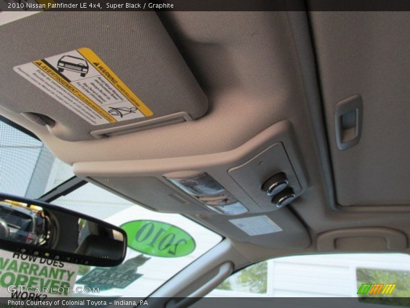 Super Black / Graphite 2010 Nissan Pathfinder LE 4x4