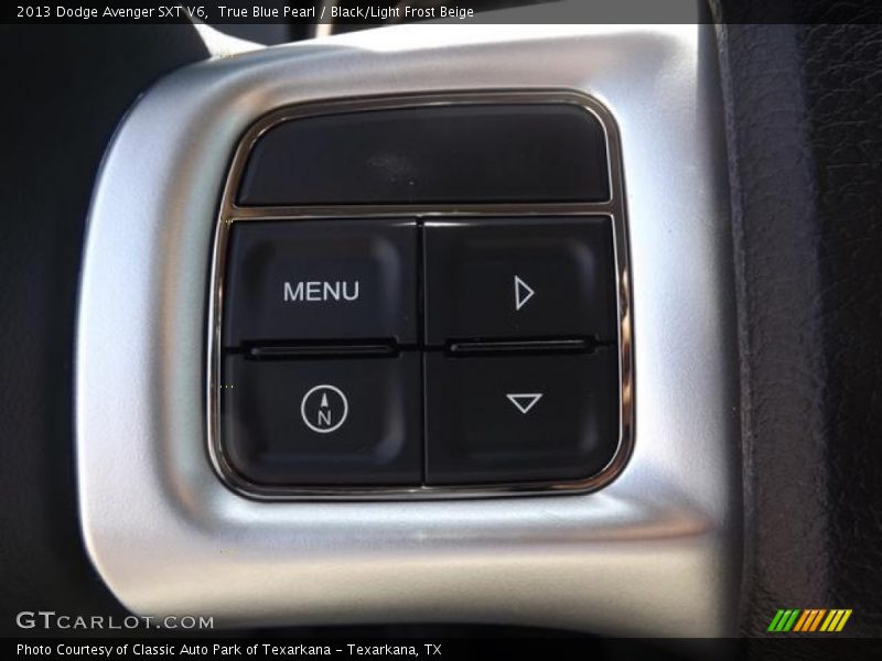True Blue Pearl / Black/Light Frost Beige 2013 Dodge Avenger SXT V6