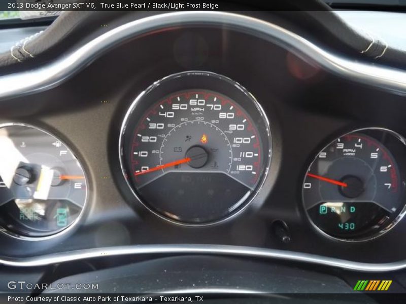 True Blue Pearl / Black/Light Frost Beige 2013 Dodge Avenger SXT V6