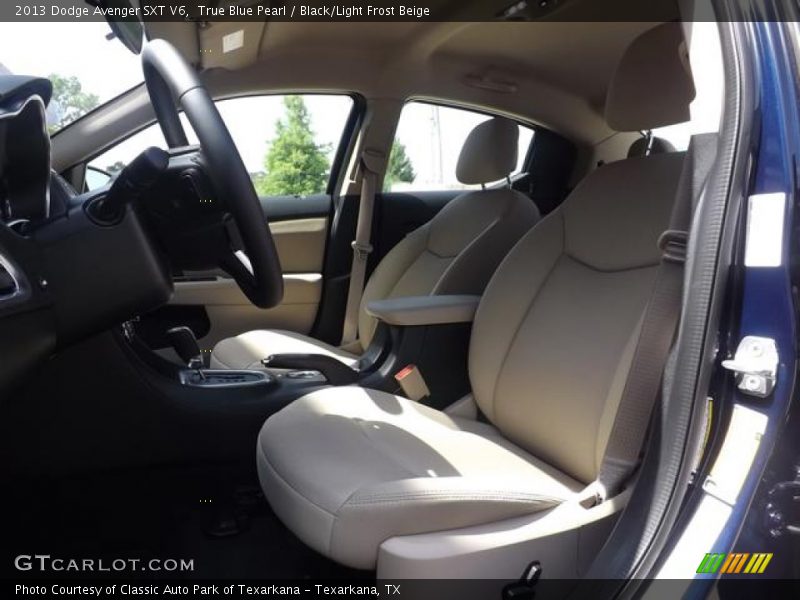 True Blue Pearl / Black/Light Frost Beige 2013 Dodge Avenger SXT V6