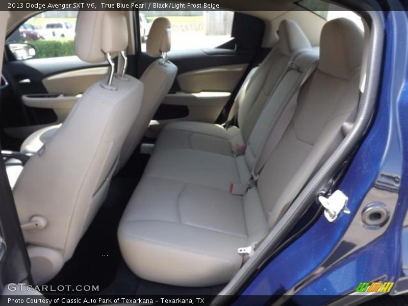 True Blue Pearl / Black/Light Frost Beige 2013 Dodge Avenger SXT V6