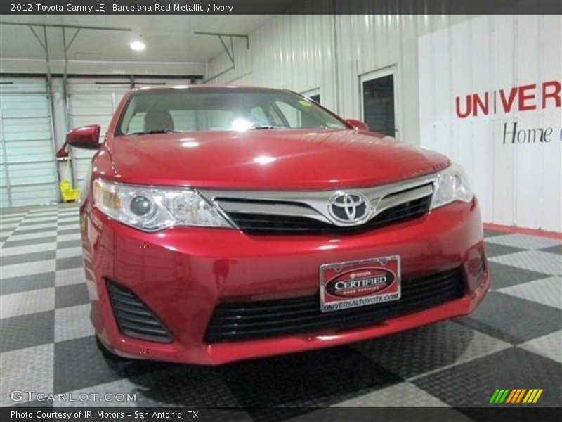 Barcelona Red Metallic / Ivory 2012 Toyota Camry LE