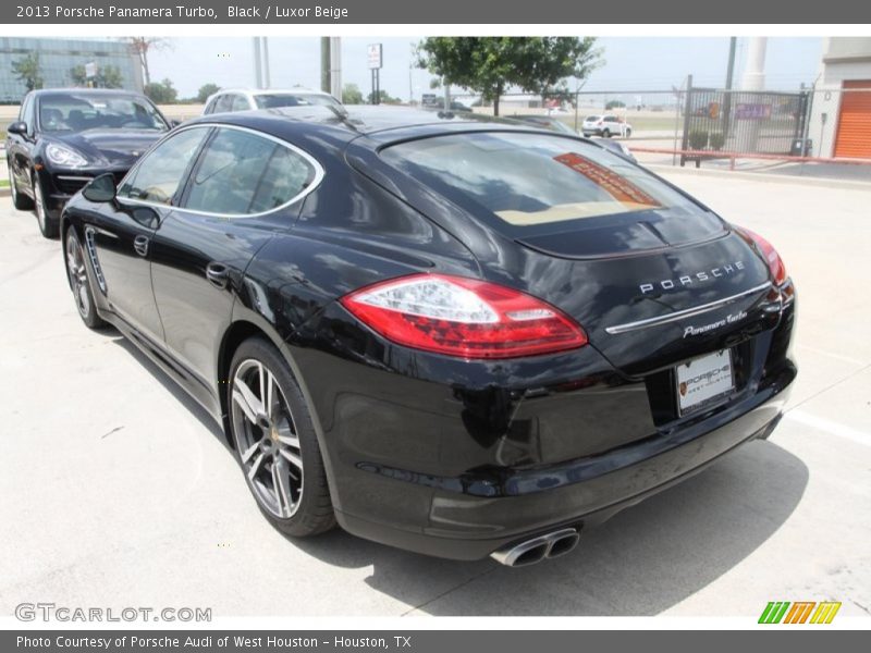 Black / Luxor Beige 2013 Porsche Panamera Turbo