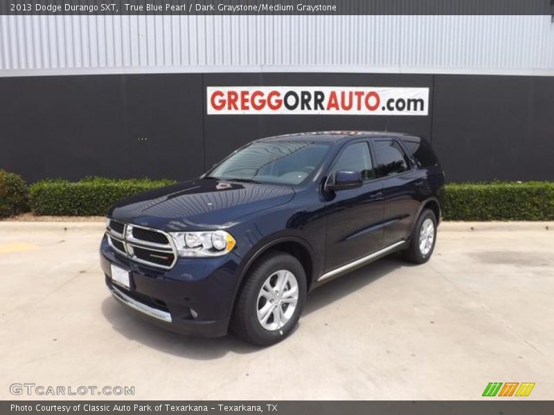 True Blue Pearl / Dark Graystone/Medium Graystone 2013 Dodge Durango SXT