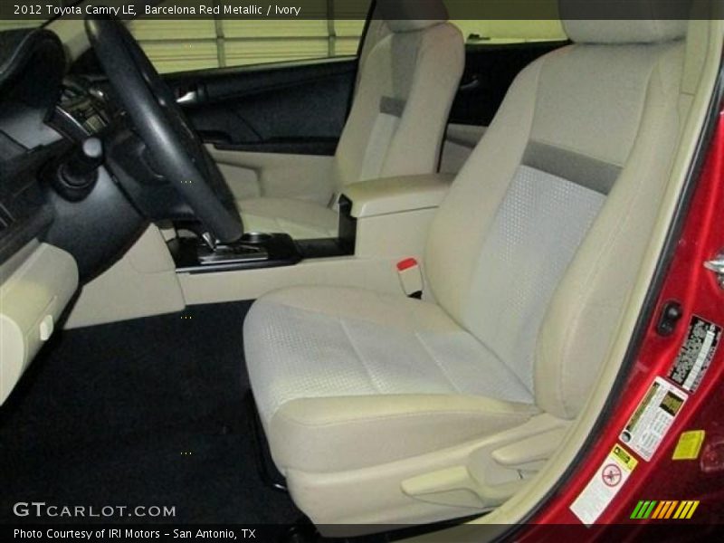 Barcelona Red Metallic / Ivory 2012 Toyota Camry LE