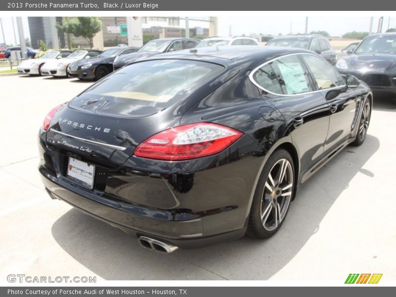 Black / Luxor Beige 2013 Porsche Panamera Turbo