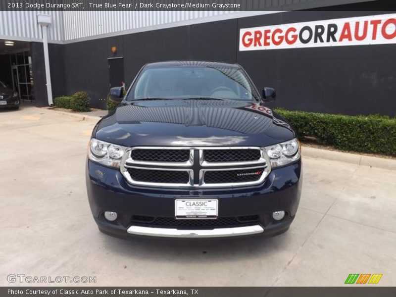 True Blue Pearl / Dark Graystone/Medium Graystone 2013 Dodge Durango SXT
