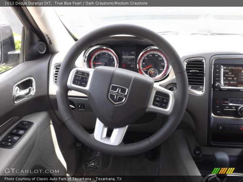 True Blue Pearl / Dark Graystone/Medium Graystone 2013 Dodge Durango SXT