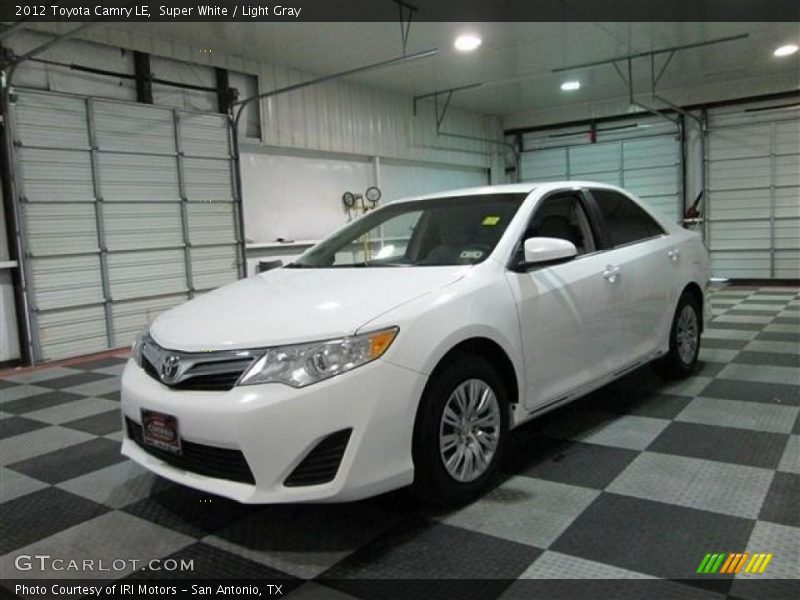 Super White / Light Gray 2012 Toyota Camry LE