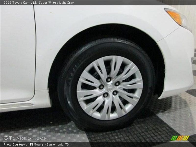 Super White / Light Gray 2012 Toyota Camry LE